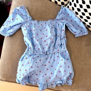 Janie & Jack cotton romper cherries size 5T